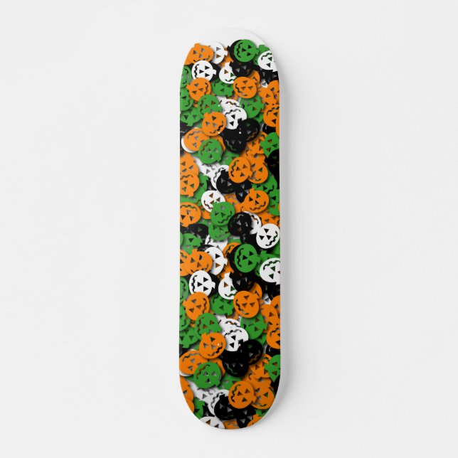Jack O'Lantern Confetti Skateboard (Front)