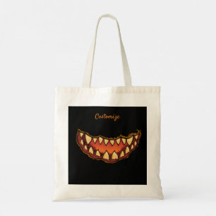 Jack o'lantern Grimace Gap Tooth Thunder_Cove Tote Bag