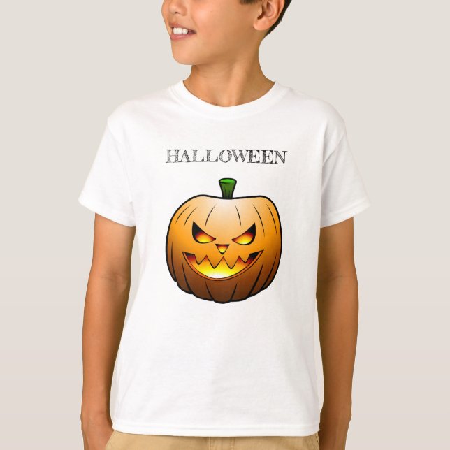Jack o'lantern Halloween Pumpkin T-Shirt (Front)