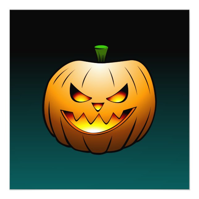 Jack O'lantern is ready for Halloween Photo Print (Front)
