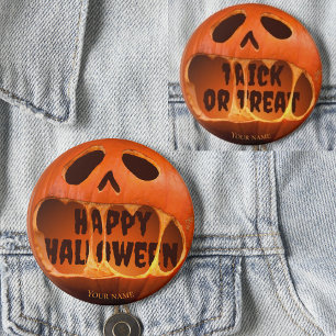 Jack o'lantern pumpkin Happy Halloween 6 Cm Round Badge