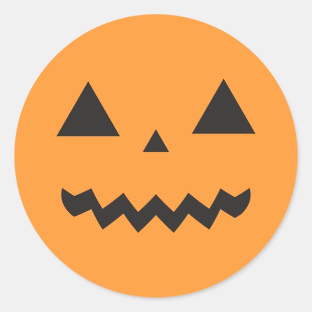 Jack O'Lantern Sticker (Front)
