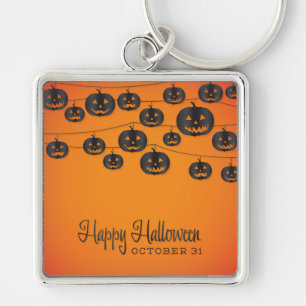 Jack O'lantern string Key Ring