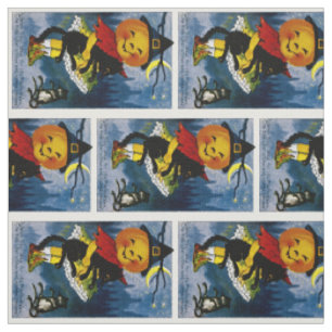 Jack o'Lantern Witch Fabric