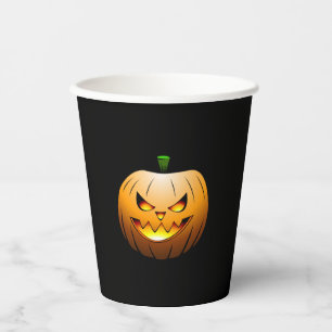 Jack O'lanterns Halloween Night Paper Cups