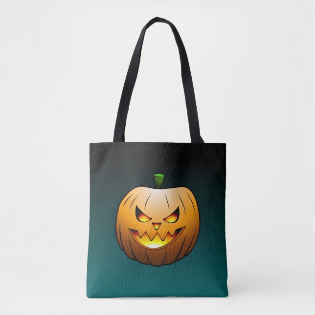 Jack O'lanterns Halloween Night Tote Bag (Front)