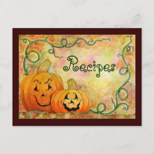 Jack O'Lanterns Recipe Card