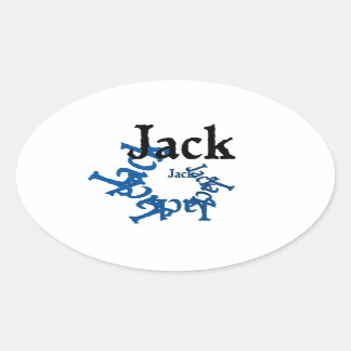 Jack Oval Sticker