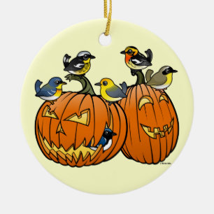 Jack O'Warbler Ceramic Tree Decoration