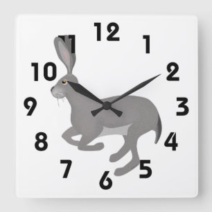 Jack Rabbit Wall Clock