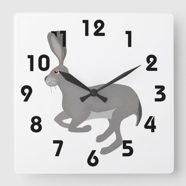 Jack Rabbit Wall Clock (Front)