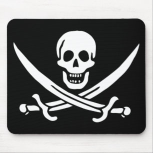 JAck Rackam Pirate Flag Mouse Pad