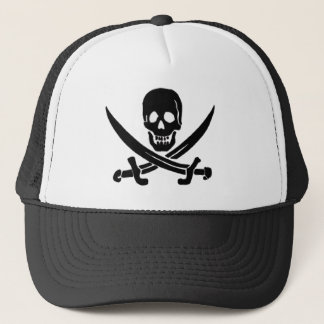 Jack Rackham-Black Trucker Hat