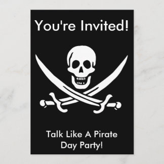 Jack Rackham Pirate Invite