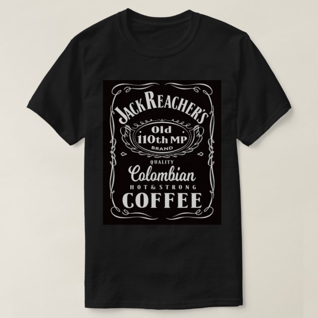 Jack Reacher 110th MP Coffee    T-Shirt (Design Front)