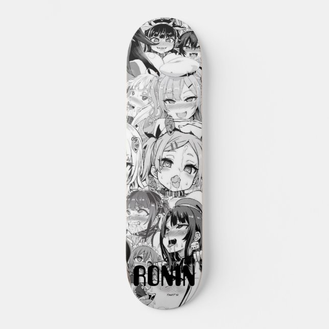 JACK RONIN APEX GIRL BLACK Skateboard Deck (Front)