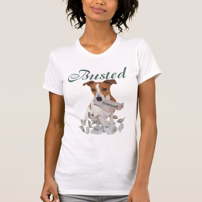 Jack Russel Busted Apparel T-Shirt (Front)