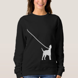 Jack Russel on a Leash Dog Mom Dad Pet Cute Pupp Sweatshirt