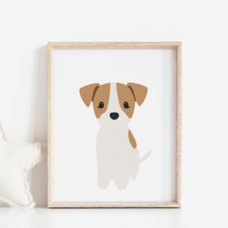 Jack Russel Puppy Nursery & Kids Room Decor Poster