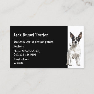 Jack Russel Terrier Dog Breeder Pet Sitter Business Card