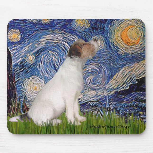 Jack Russell 5 - Starry Night Mouse Pad (Front)