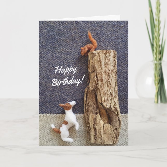 Jack Russell Birthday Card (Front)