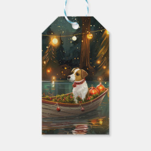 Jack Russell Christmas Festive Voyage Gift Tags