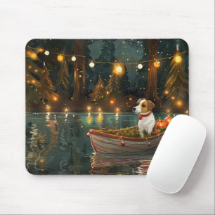 Jack Russell Christmas Festive Voyage Mouse Pad