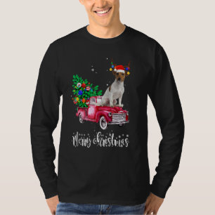 Jack Russell Christmas Ride Red Truck T-Shirt