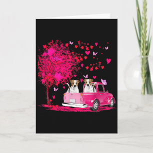 Jack Russell Couple Truck Happy Valentines Day Gif Card