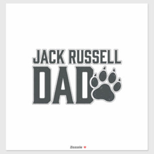 Jack Russell Dad Vintage Paw Print Shirt Design_1
