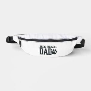 Jack Russell Dad Vintage Paw Print Shirt Design_1 Bum Bags