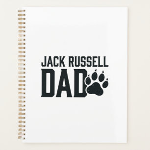 Jack Russell Dad Vintage Paw Print Shirt Design_1 Planner