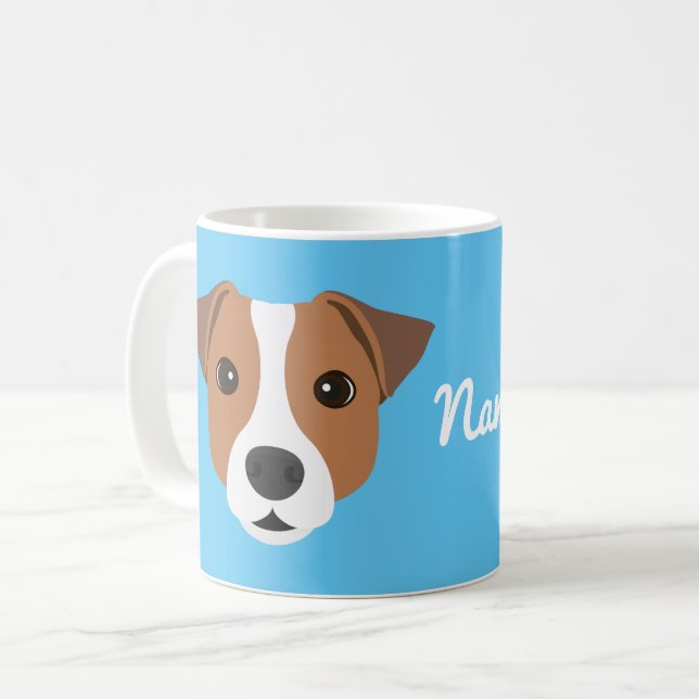 Jack Russell Dog Coffee Mug (Front Left)