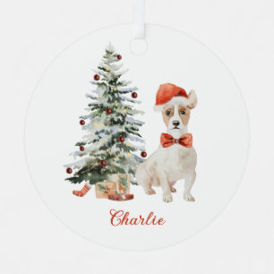 Jack Russell Dog Personalised Christmas Ornament