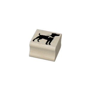 Jack Russell Dog Terrier Puppy Rubber Stamp