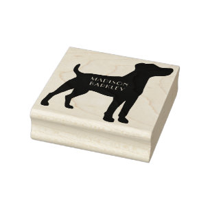 Jack Russell Dog Terrier Puppy Rubber Stamp
