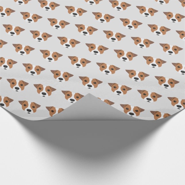 Jack Russell Dog Wrapping Paper (Corner)