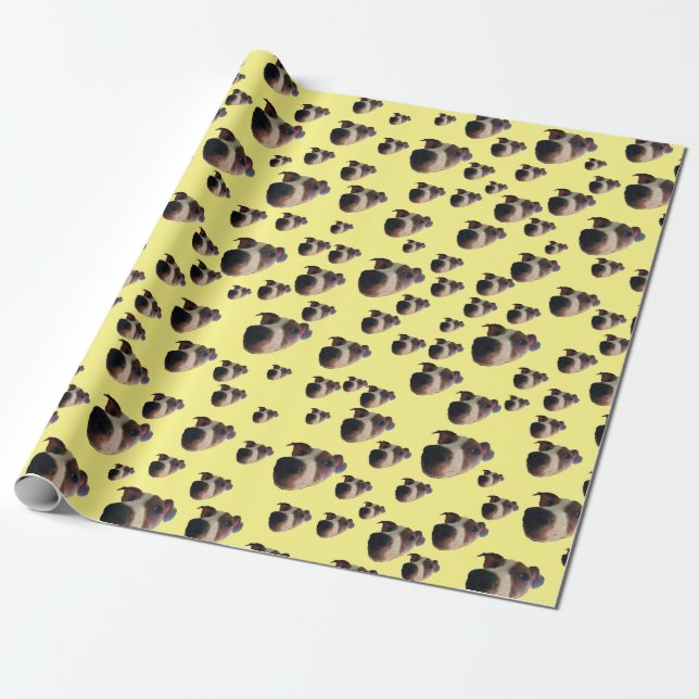 Jack Russell Face Wrapping Paper (Unrolled)