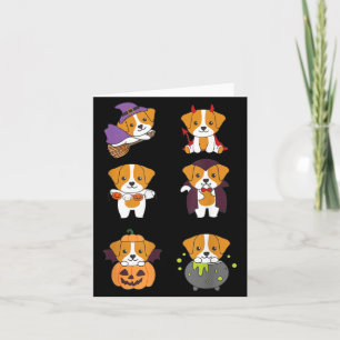 Jack Russell Halloween Costume Dogs Halloween Card