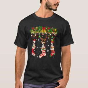 Jack Russell In Sock Xmas Reindeer Santa Elf Dog P T-Shirt