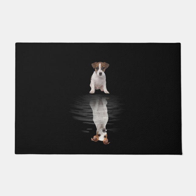 Jack Russell Love Cute Jack Russell Doormat (Front)