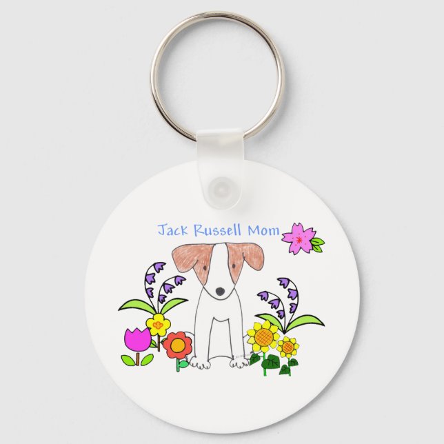 Jack Russell Mum Keychain (Front)