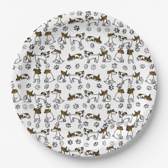 Jack Russell Paper Plates (Front)