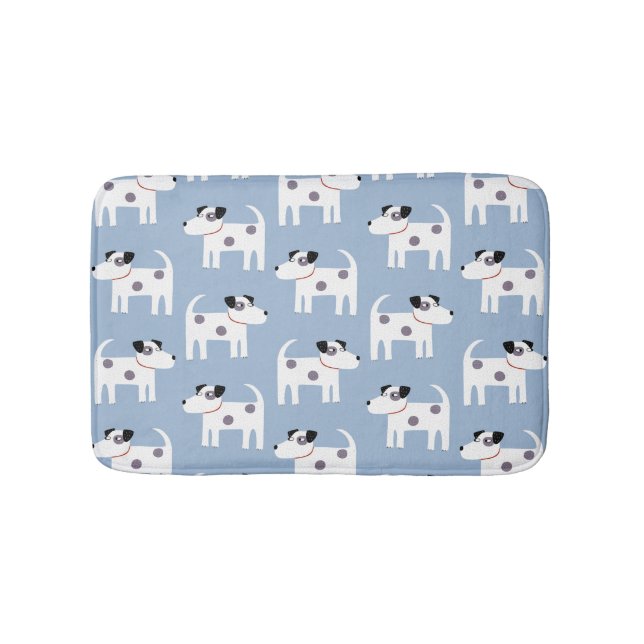 Jack Russell Parson Terrier Dog Pattern Bath Mat (Front)