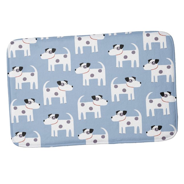 Jack Russell Parson Terrier Dog Pattern Bath Mat (Paros  Kack Russell terrier dog bath mat)