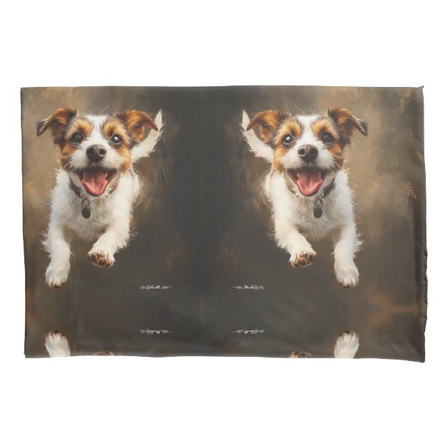 Jack Russell  Pillowcase (Front-Left)