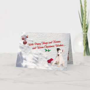 Jack Russell Puppy Hugs & Kisses Greeting Card