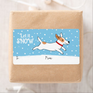 Jack Russell Snow Dog Christmas Holiday Gift
