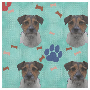 Jack Russell Terrier Art Fabric